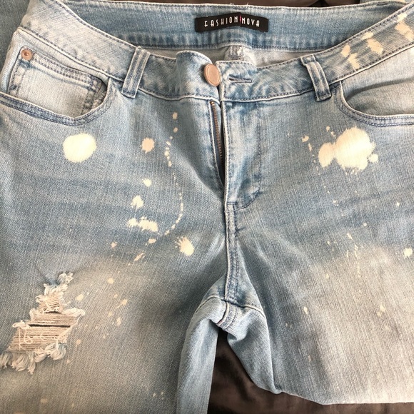 🔥Bleached, faded, torn denim🔥 - Picture 1 of 3